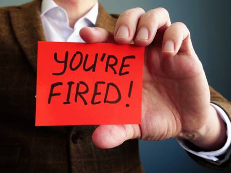Postcard that says "You're Fired" - FMLA Retaliation